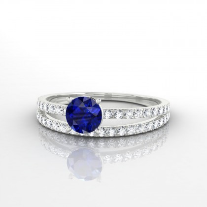 Adélaïde Bague Saphir en Argent 925