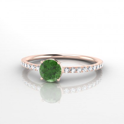 Aliénor Bague Tourmaline en Or rose 18k