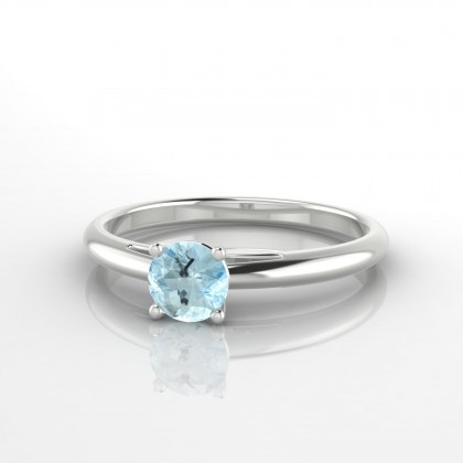 Annaëlle Solitaire Aigue-marine en Argent 925