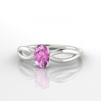 Bella Bague Saphir rose en Argent 925