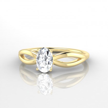 Bella Bague Diamant en Or jaune 18k