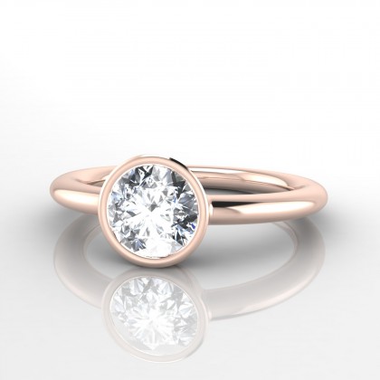 Frisson Bague Diamant en Or rose 18k