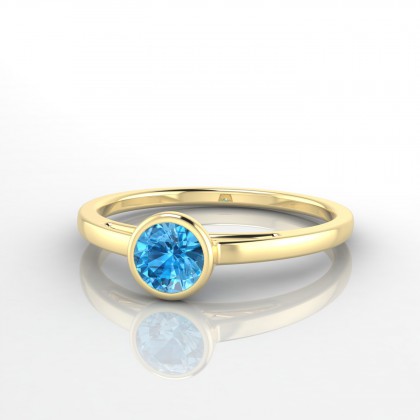 Gaieté Bague Topaze en Or jaune 18k