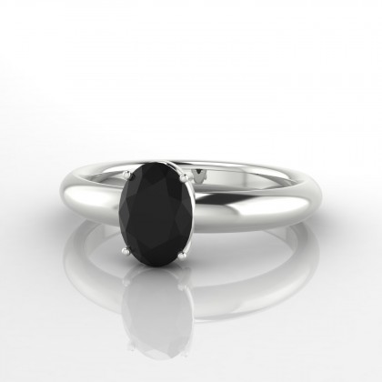 Isabeau Bague Diamant noir en Argent 925