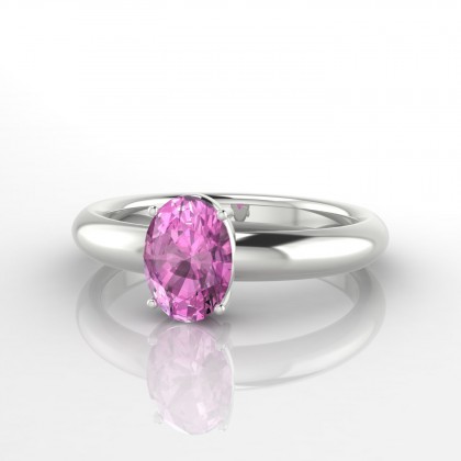 Isabeau Bague Saphir rose en Argent 925