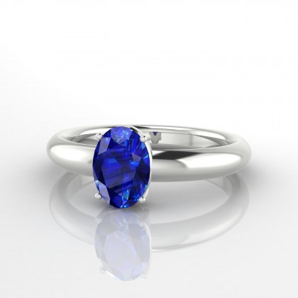 Isabeau Bague Saphir en Or blanc 18k