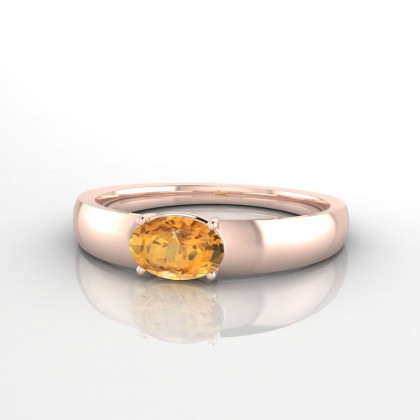 Jeannie Bague Citrine en Or rose 18k