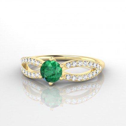 Marianne Bague Emeraude en Or jaune 18k