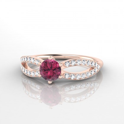 Marianne Bague Grenat en Or rose 18k