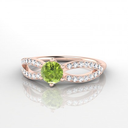 Marianne Bague Péridot en Or rose 18k