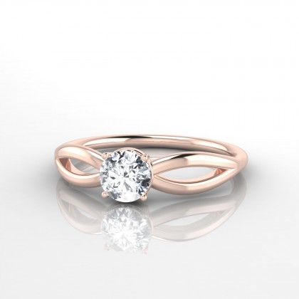 Pippa Bague Diamant en Or rose 18k