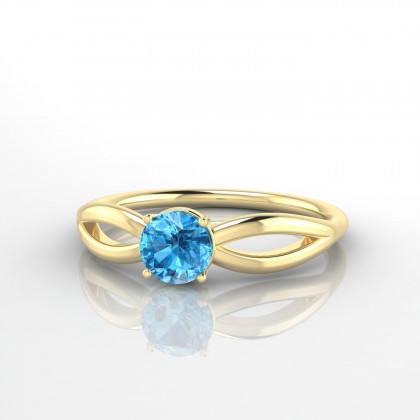 Pippa Bague Topaze en Or jaune 18k