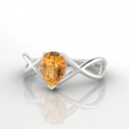 Tiara Bague Citrine en Argent 925