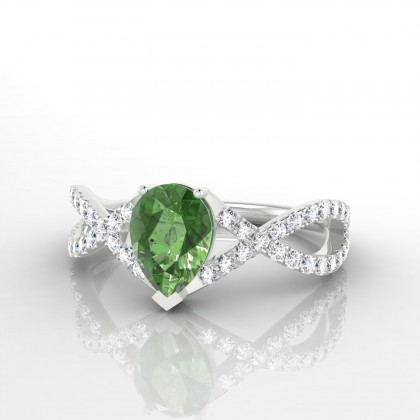 Utopie Bague Tourmaline en Argent 925