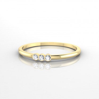 Appoline Bague Diamant en Or jaune 18k