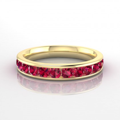 Concordance Bague Rubis en Or jaune 18k