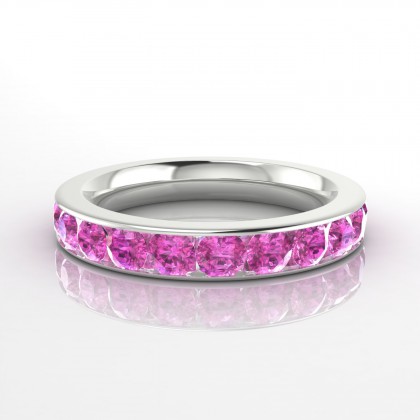 Emouvante Bague Saphir rose en Argent 925