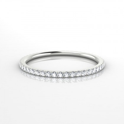Entente Bague Diamant en Or blanc 18k