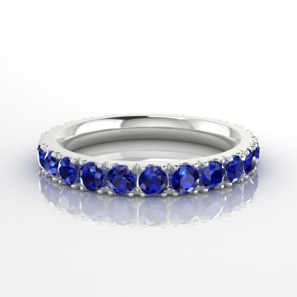 Epatante Bague Saphir en Or blanc 18k