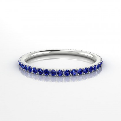 Harmonie Bague Saphir en Or blanc 18k
