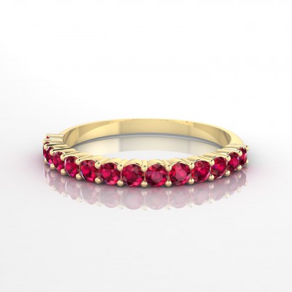 Incandescente Bague Rubis en Or jaune 18k