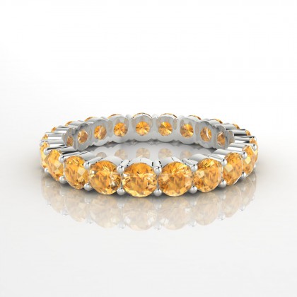 Insouciante Bague Citrine en Or blanc 18k