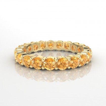 Insouciante Bague Citrine en Or jaune 18k