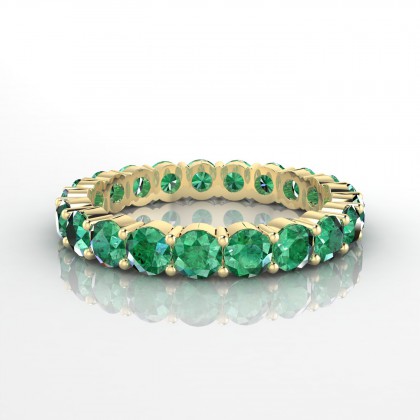 Insouciante Bague Emeraude en Or jaune 18k
