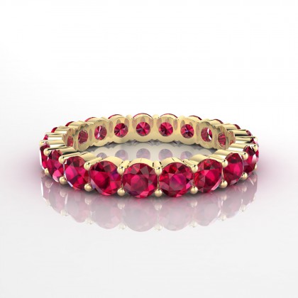 Insouciante Bague Rubis en Or jaune 18k
