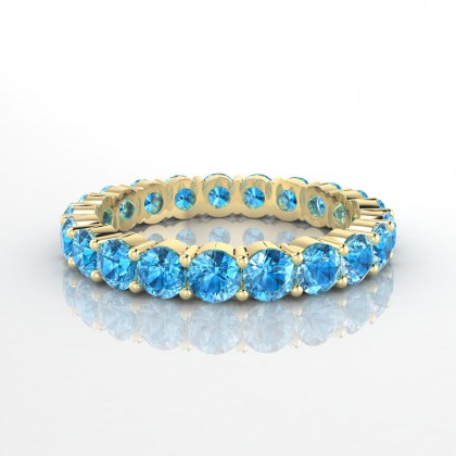 Insouciante Bague Topaze en Or jaune 18k