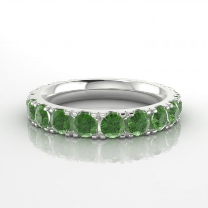 Mariée Bague Tourmaline en Argent 925