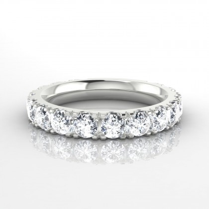 Mariée Bague Diamant en Or blanc 18k