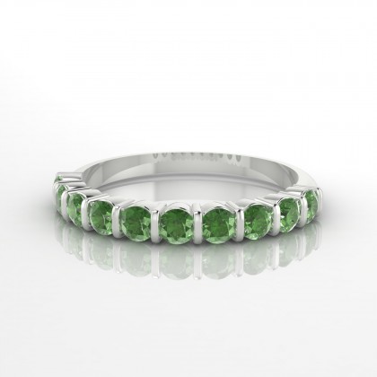 Merveilleuse Bague Tourmaline en Or blanc 18k