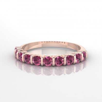 Merveilleuse Bague Grenat en Or rose 18k