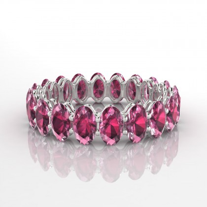 Passionnante Bague Grenat en Argent 925