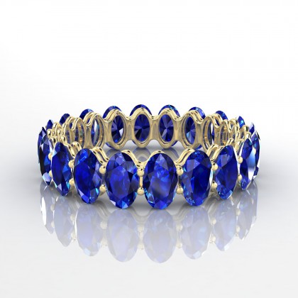 Passionnante Bague Saphir en Or jaune 18k