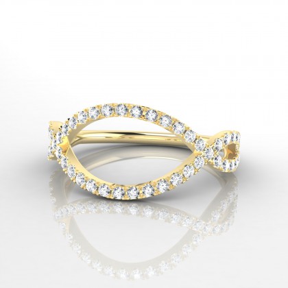 Euphorie Bague Diamant en Or jaune 18k