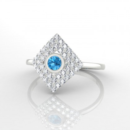 Georgette Bague Topaze en Argent 925