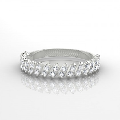 Marguerite Bague Diamant en Or blanc 18k