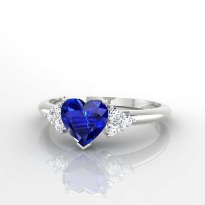 Marilyn Bague Saphir en Argent 925