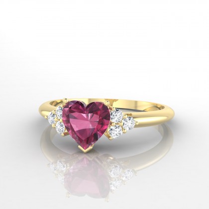 Marilyn Bague Grenat en Or jaune 18k