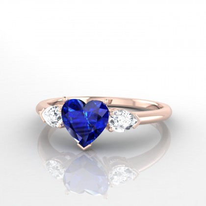 Mata Bague Saphir en Or rose 18k
