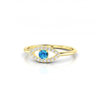 Persia Bague Topaze en Or jaune 18k