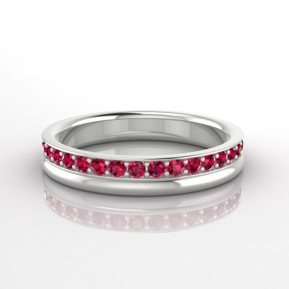 Renversante Bague Rubis en Argent 925