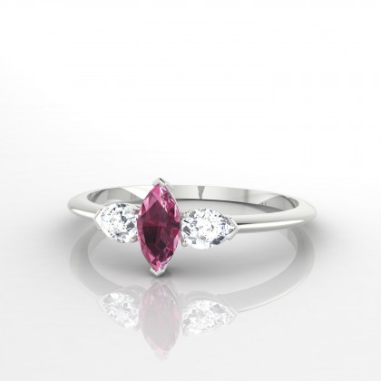 Sévigné Bague Grenat en Argent 925
