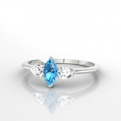 Sévigné Bague Topaze en Argent 925