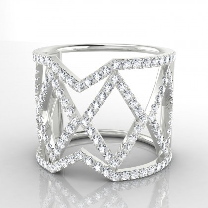 Tribu Bague Diamant en Argent 925