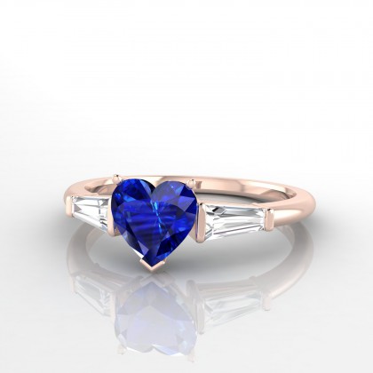 Vénus Bague Saphir en Or rose 18k