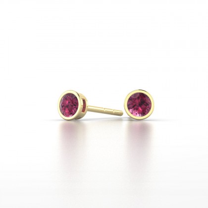 Agatha Boucles d'oreilles Grenat en Or jaune 18k