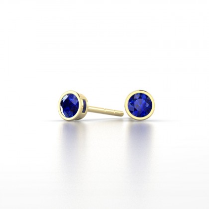 Agatha Boucles d'oreilles Saphir en Or jaune 18k